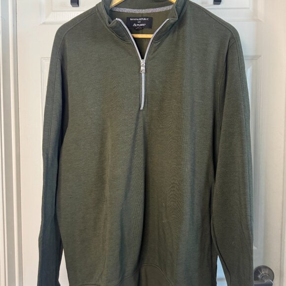 Banana Republic POLARTEC Quarter Zip Pullover XL - Picture 2 of 4